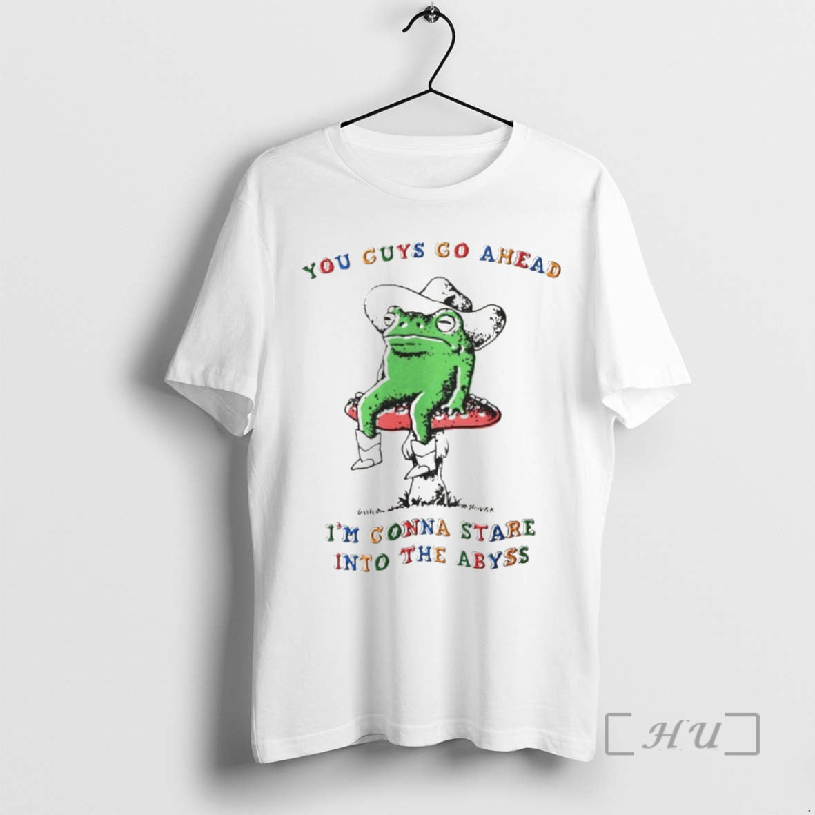 Officials Funny Frog You Guys Go Ahead Im Gonna Stare Into The Abyss Premium