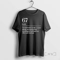 Officials Funny Six Seven Number 67 Meme Dictionary Definition T Shirt Sweater