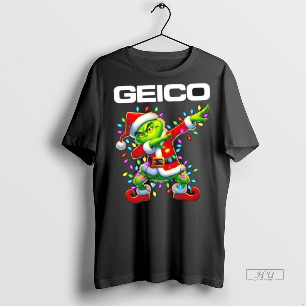Officials Geico X Grinch Dabbing Merry Christmas Premium Tee Shirt Sweater