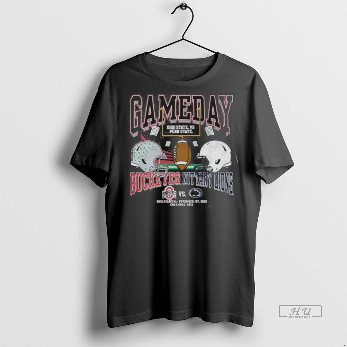 Officials Gameday Football 2025 Ohio State Vs Penn State Helmet Premium Tee Shirt Sweater