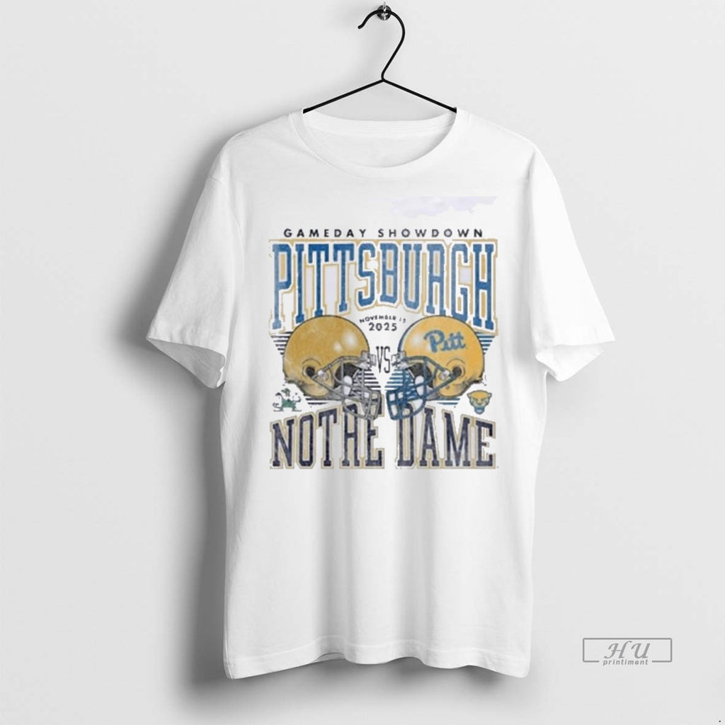 Officials Gameday Showdown 2025 Pittsburgh Vs Notre Dame Matchup Premium Tee Shirt Sweater