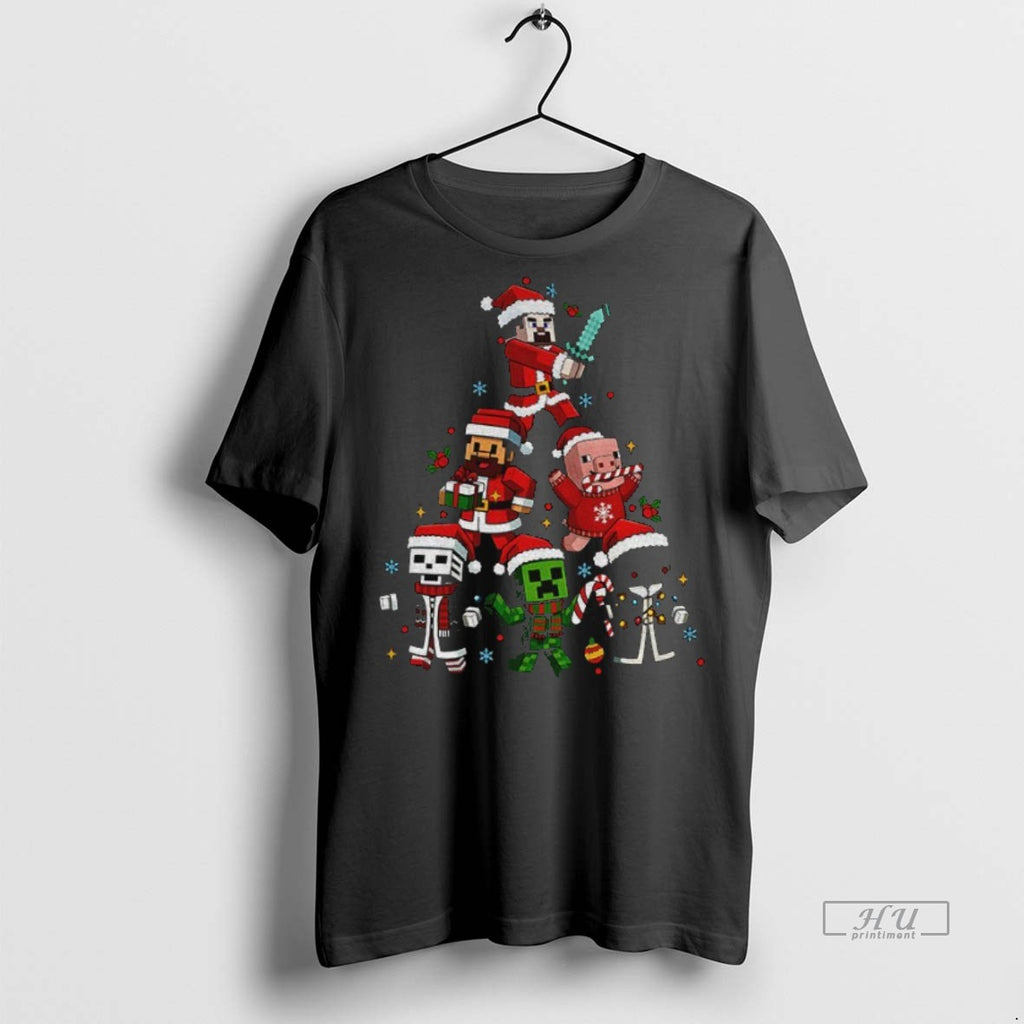 Officials Gamer Character Christmas Tree Tee Shirt Sweater