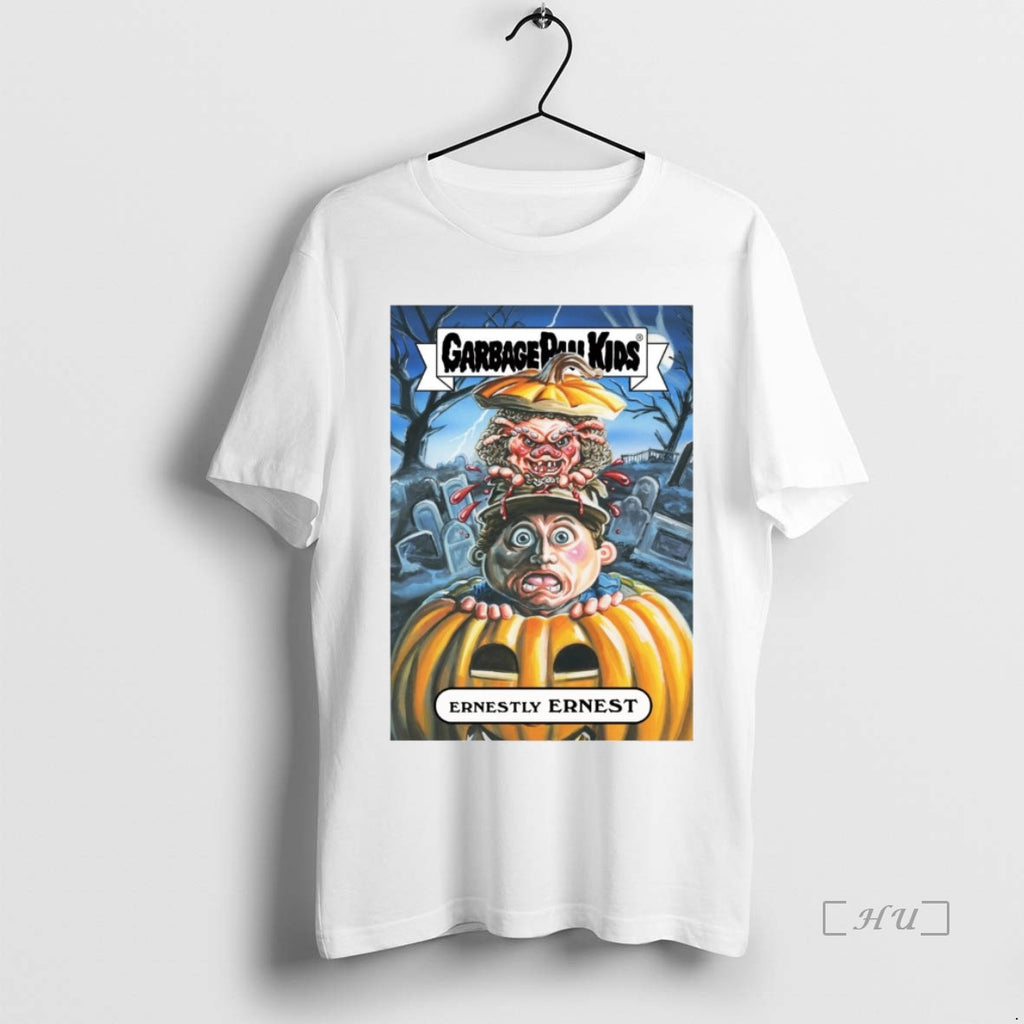 Officials Garbage Pail Kids Ernest Scared Stupid Earnestly Ernest Card Premium T Shirt Sweater
