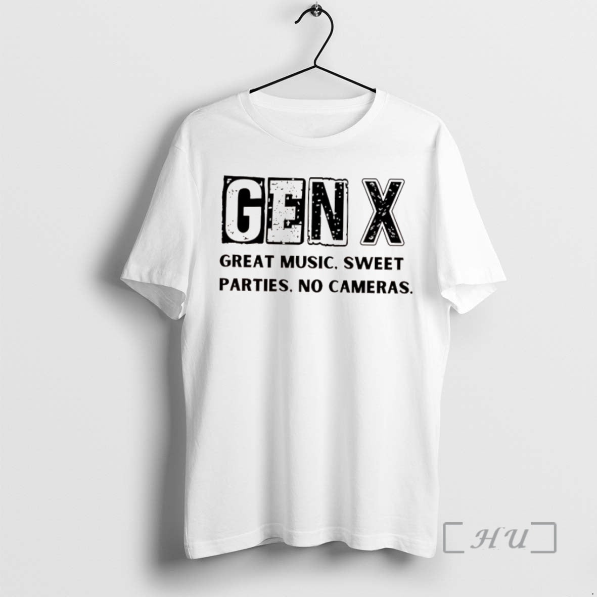 Officials Gen X Great Music Sweet Parties No Cameras T Shirt Sweater