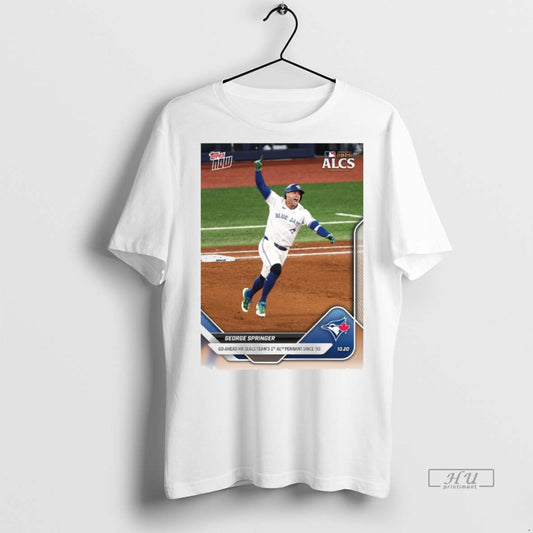 Officials George Springer 2025 Mlb Topps Go Ahead Hr Seals Team 1st Al Pennant Since