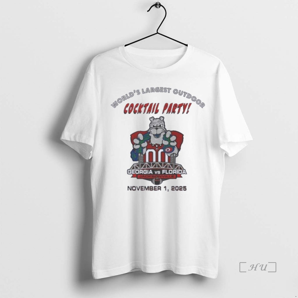 Officials Georgia Bulldogs Beat Florida Gators Cocktail Party November 1 2025 T Shirt Sweater