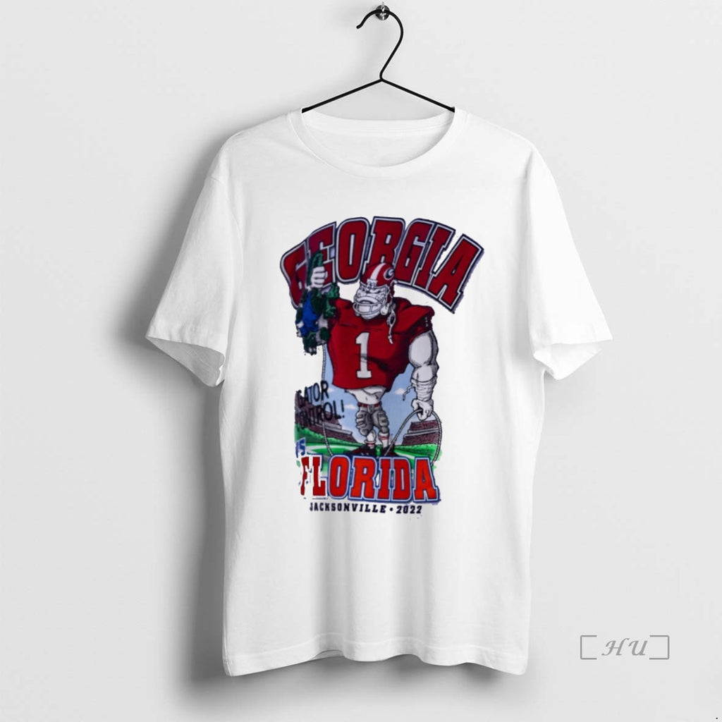 Officials Georgia Bulldogs Vs Florida Gators Jacksonville 2022 Gator Control Mascot Premium T Shirt Sweater