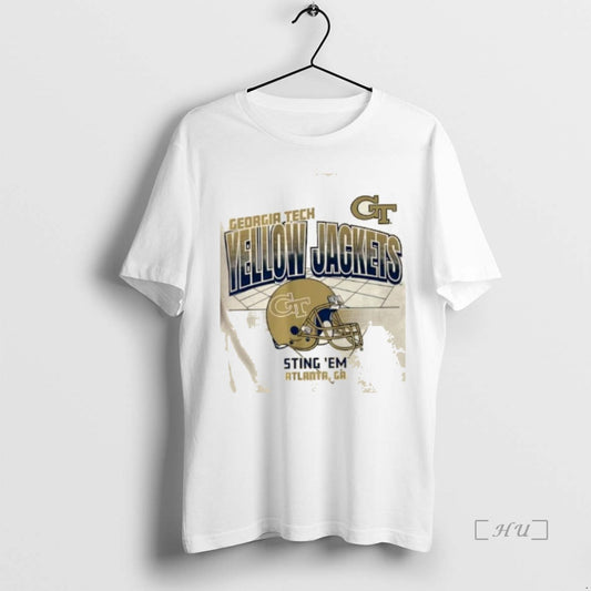 Officials Georgia Tech Football Helmet Grid T Shirt Sweater