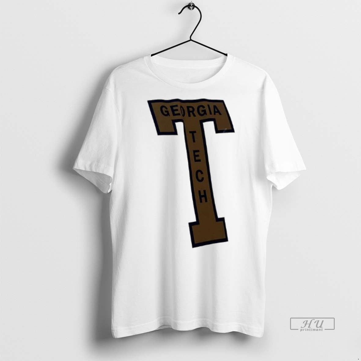 Officials Georgia Tech Yellow Jackets T Football Logo Premium Tee Shirt Sweater