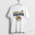 Officials Georgia Tech Yellow Jackets Football Helmet Grid Sting Em Atlanta Ga T Shirt Sweater