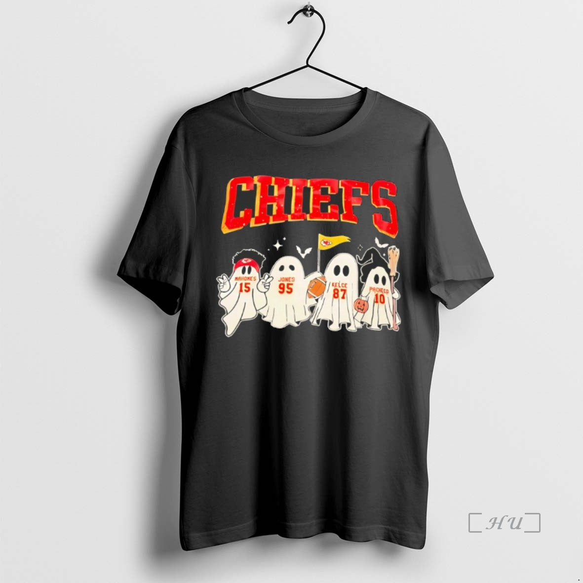 Officials Ghost Mahomes Jones Kelce Pacheco Kansas City Football Halloween Premium T Shirt Sweater