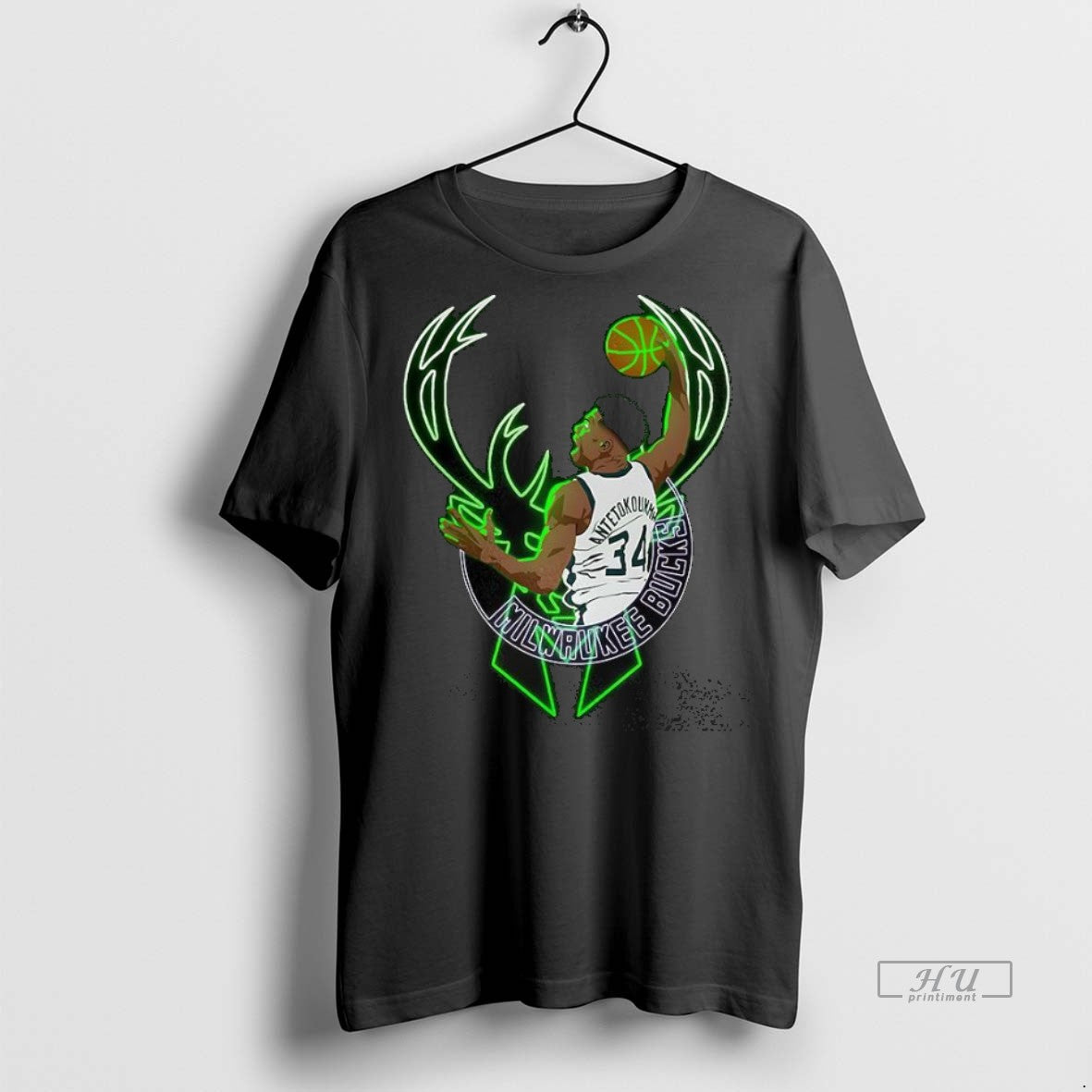 Officials Giannis Antetokounmpo Milwaukee Bucks Basketball Dunk Premium Tee Shirt Sweater