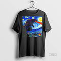 Officials Godzilla Starry Night Van Gogh Premium Tee Shirt Sweater