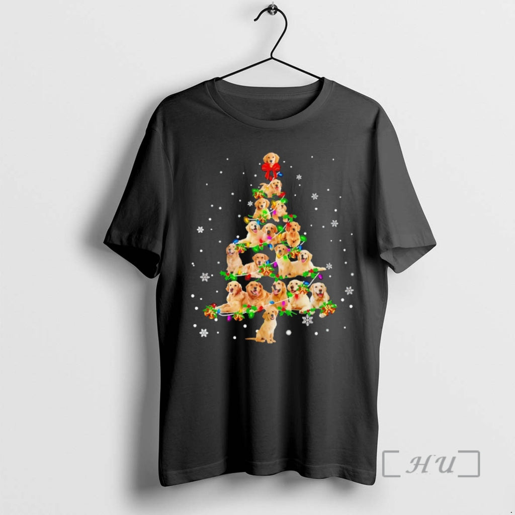 Officials Golden Retriever Christmas Tree Premium T Shirt Sweater