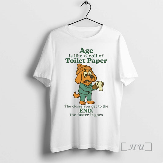 Officials Golden Retriever Age Is Like A Roll Of Toilet Paper Premium T Shirt Sweater