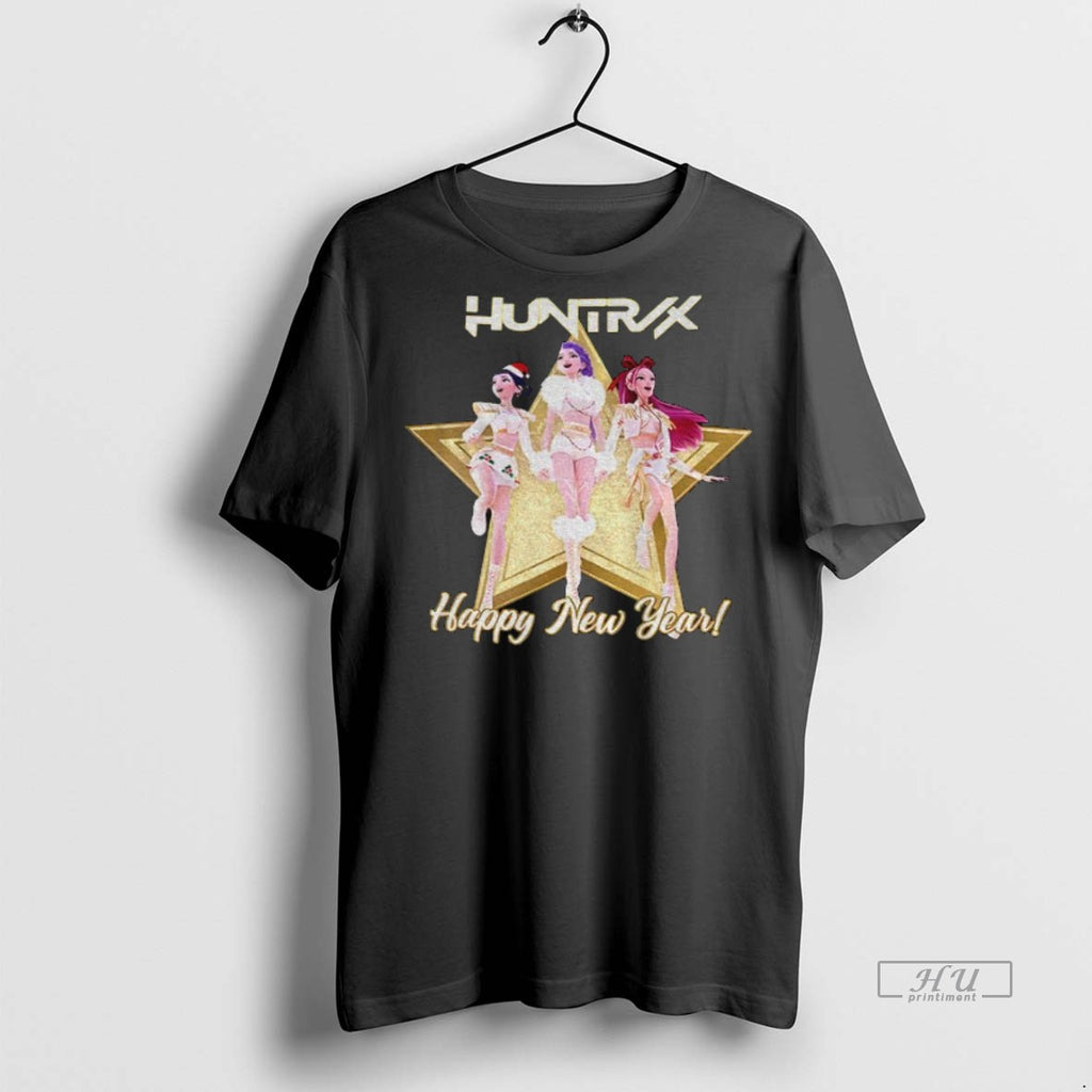 Officials Golden Star K Pop Huntrix Christmas Happy New Year Premium Tee Shirt Sweater