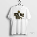Officials Golden State Warriors Basketball Nba Hoops For Troops Logo Premium Tee Shirt Sweater