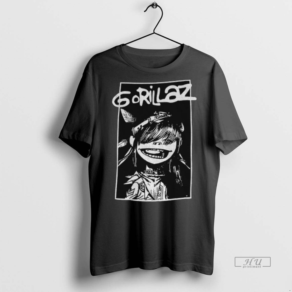 Officials Gorillaz Music Black And White Graphic Premium Tee Shirt Sweater