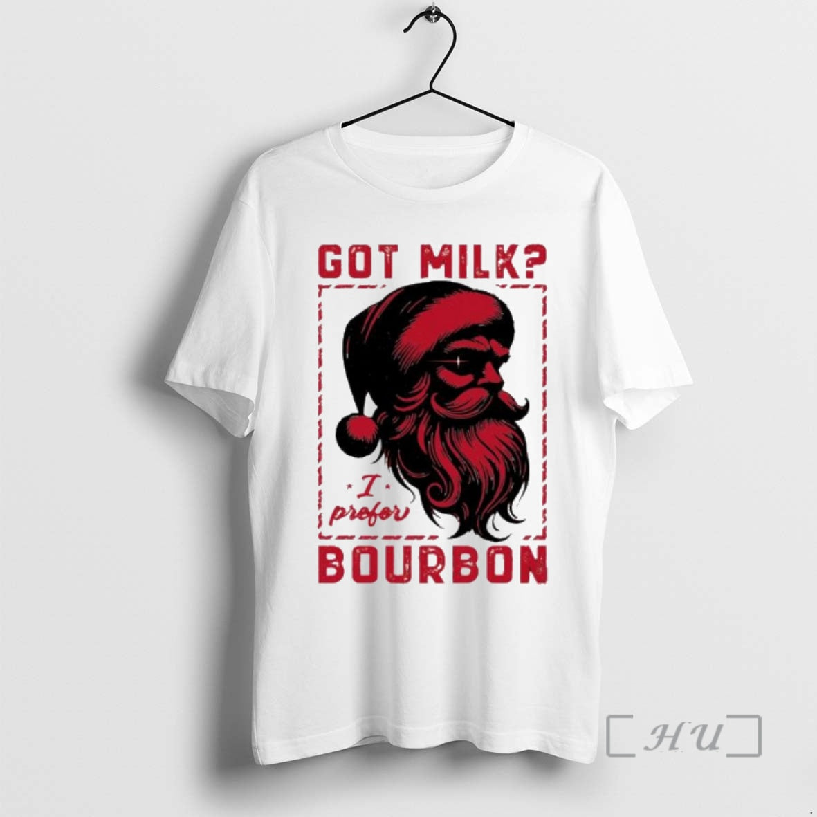 Officials Got Milk Santa I Prefer Bourbon Christmas