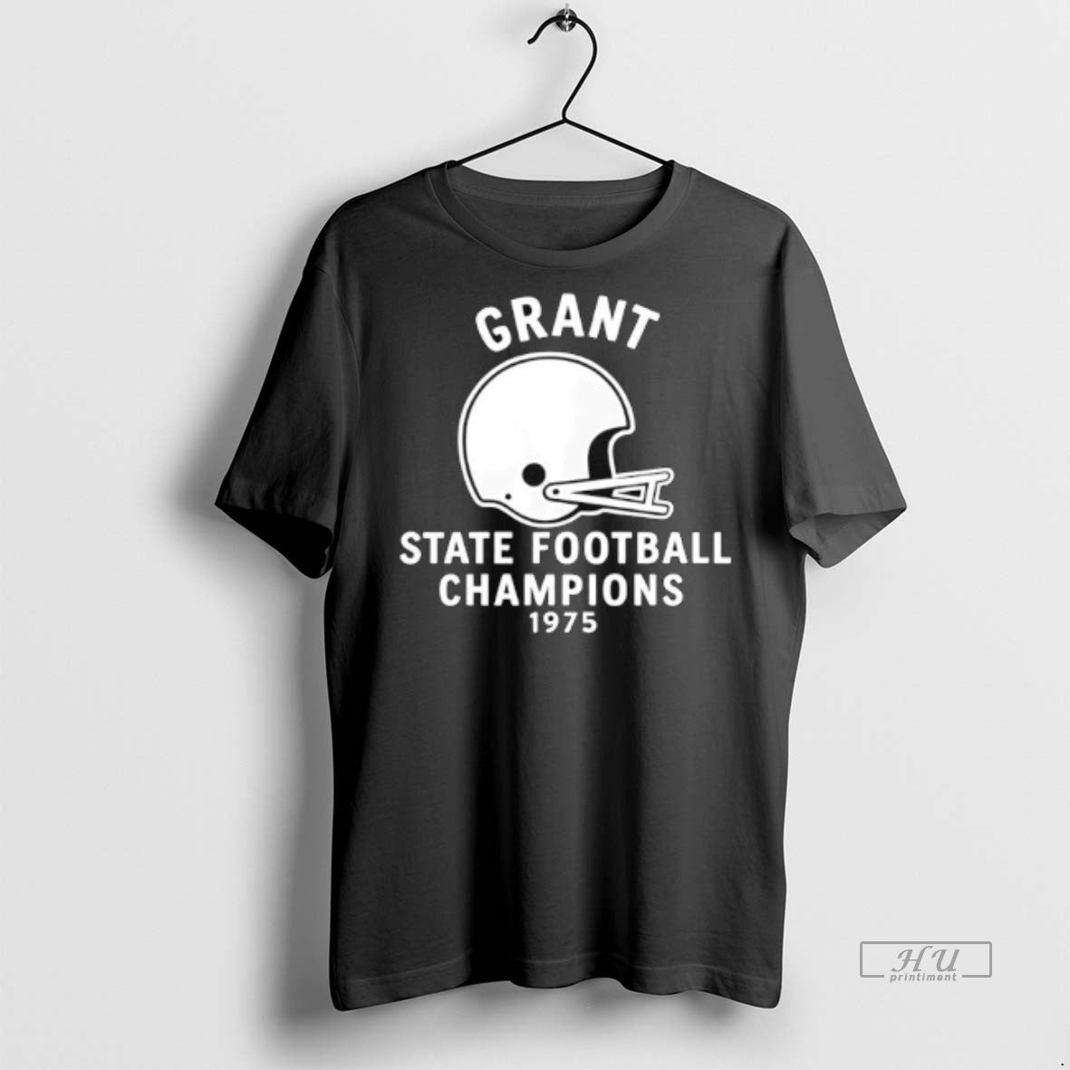 Officials Grant State Football Champions Of 1975 Helmet Premium Tee Shirt Sweater