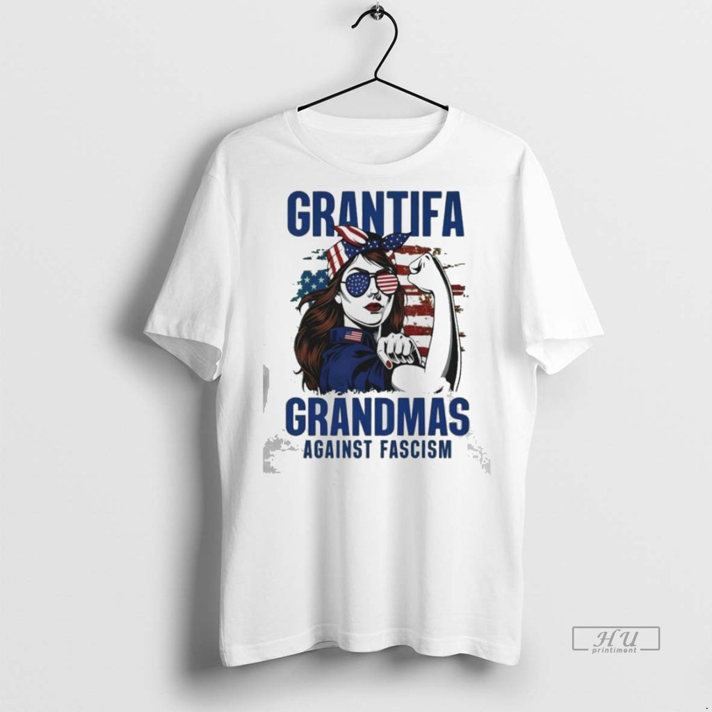Officials Grantifa Grandmas Against Fascism Flag American Woman Premium Tee Shirt Sweater
