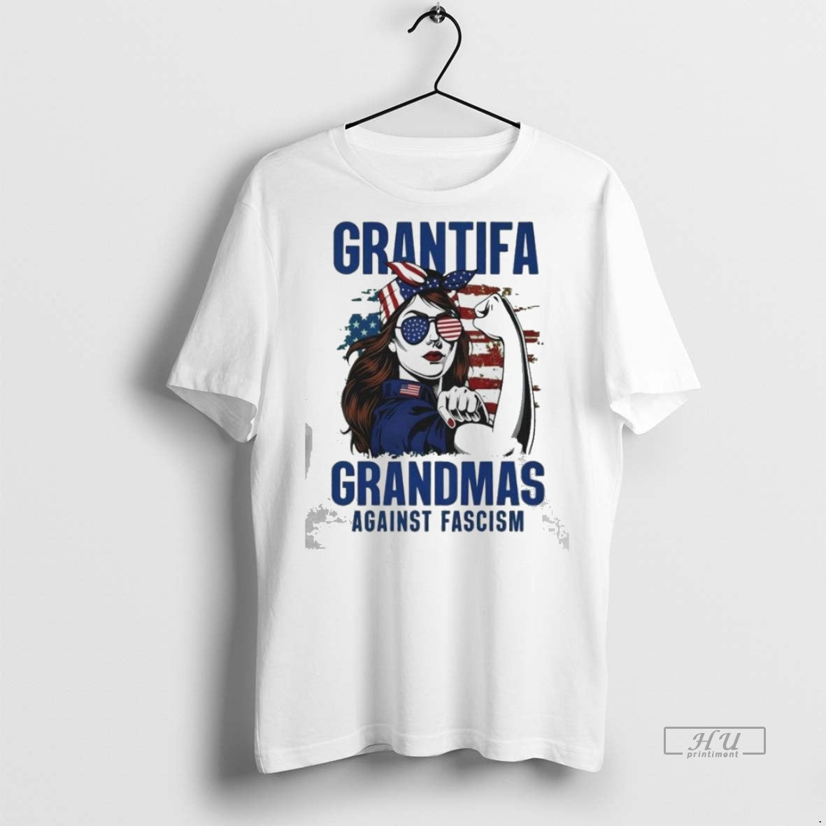 Officials Grantifa Grandmas Against Fascism Flag American Woman Premium Tee Shirt Sweater