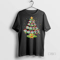 Officials Green Bay Packers And Milwaukee Brewers Christmas Tree Two Teams Premium Tee Shirt Sweater