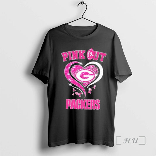 Officials Green Bay Packers Football X Pink Out Hearts
