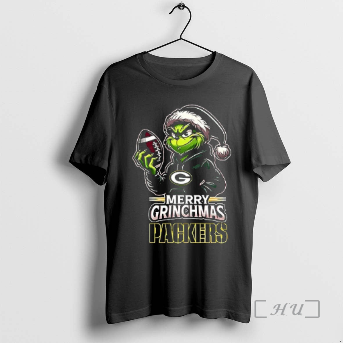 Officials Green Bay Packers Merry Grinchmas They Hate Us Because They Aint Us Double Sided
