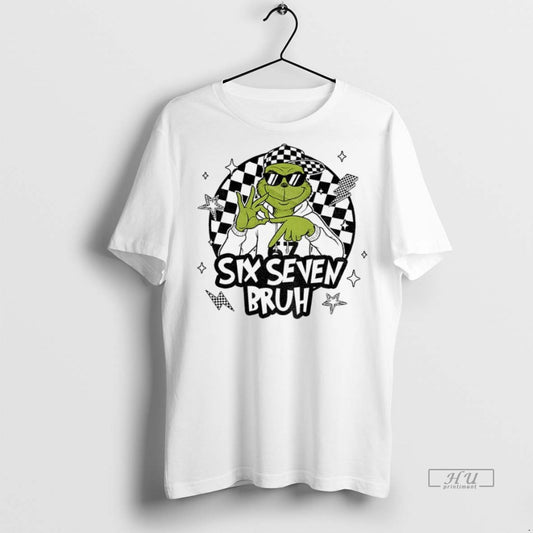 Officials Grinch 6 7 Six Seven Bruh Meme Christmas Tee Shirt Sweater
