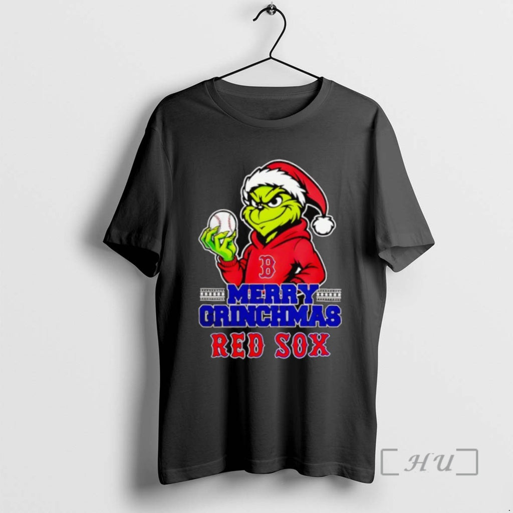 Officials Grinch Boston Red Sox Baseball Merry Christmas T Shirt Sweater