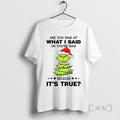 Officials Grinch Christmas Tree Are You Mad At What I Said Or Youre Mad Because
