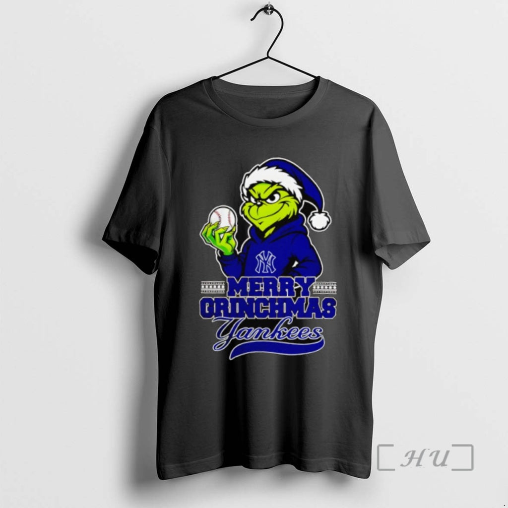 Officials Grinch New York Yankees Baseball Merry Christmas T Shirt Sweater