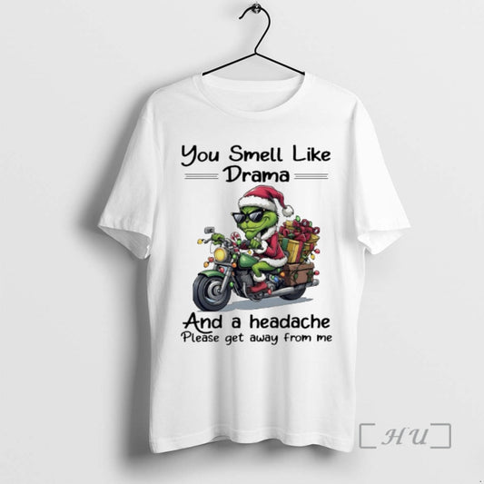 Officials Grinch Santa Christmas You Smell Like Drama And A Headache Please Get Away From