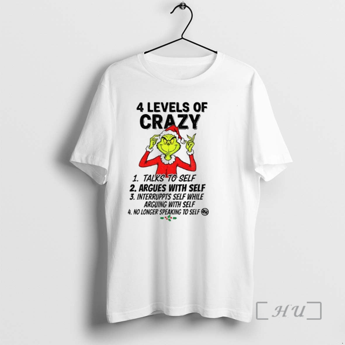 Officials Grinch Santa Hat 4 Levels Of Crazy Talks Of Self Argues With Self Interrupts