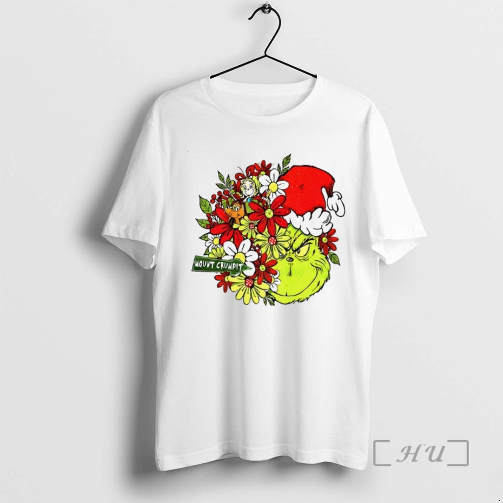 Officials Grinch Santa Hat Mount Crumpit Merry Christmas Tee Shirt Sweater