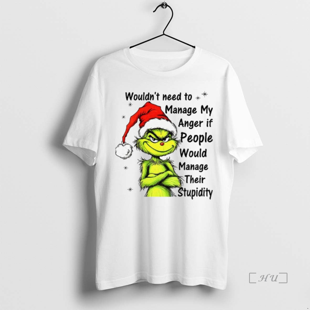 Officials Grinch Santa Hat Wouldnt Need To Manage My Anger If People Would Manage Their