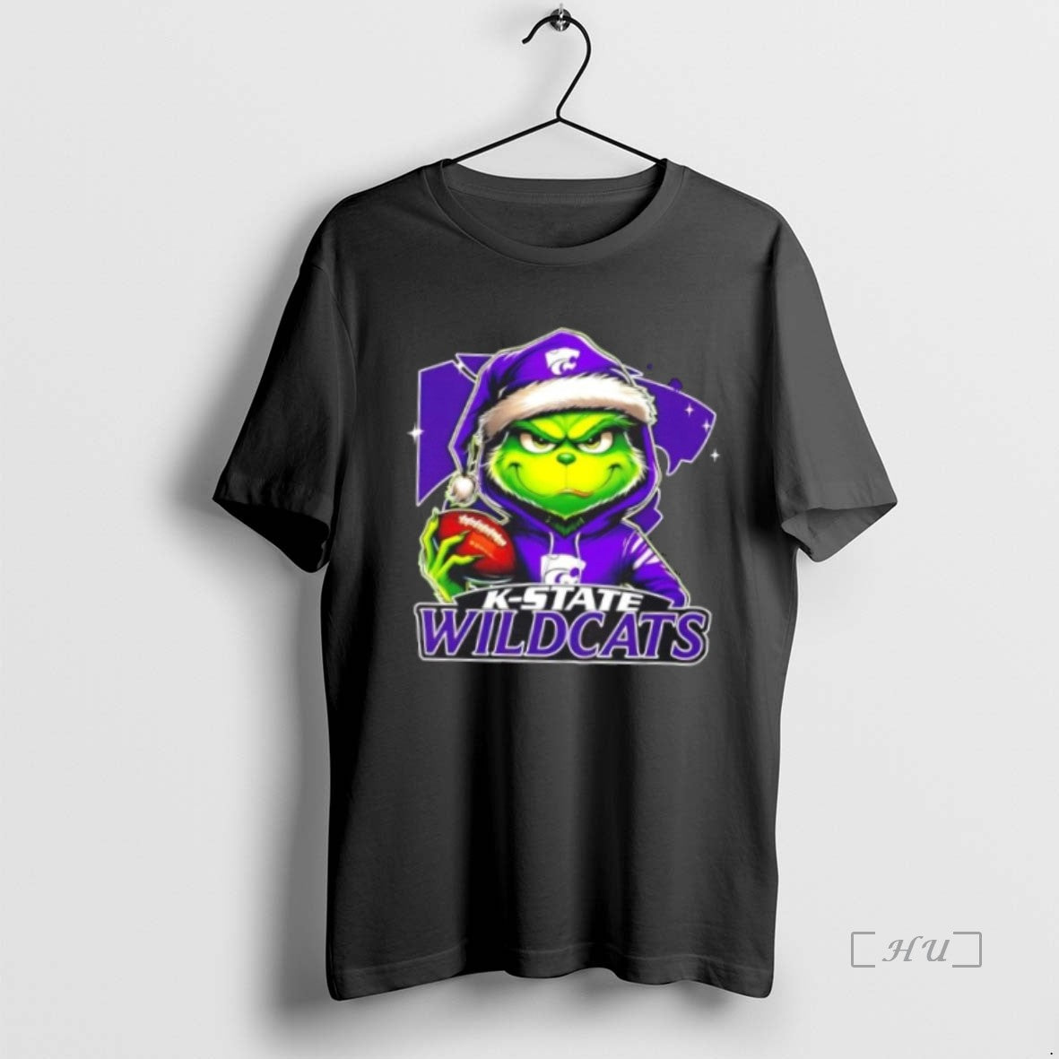 Officials Grinch Is Holding A Ball And Smiling At Kansas State Wildcats Fans Christmas Premium