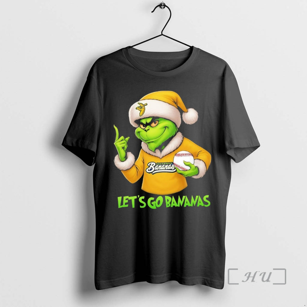 Officials Grinch Lets Go Savannah Bananas Christmas Premium T Shirt Sweater