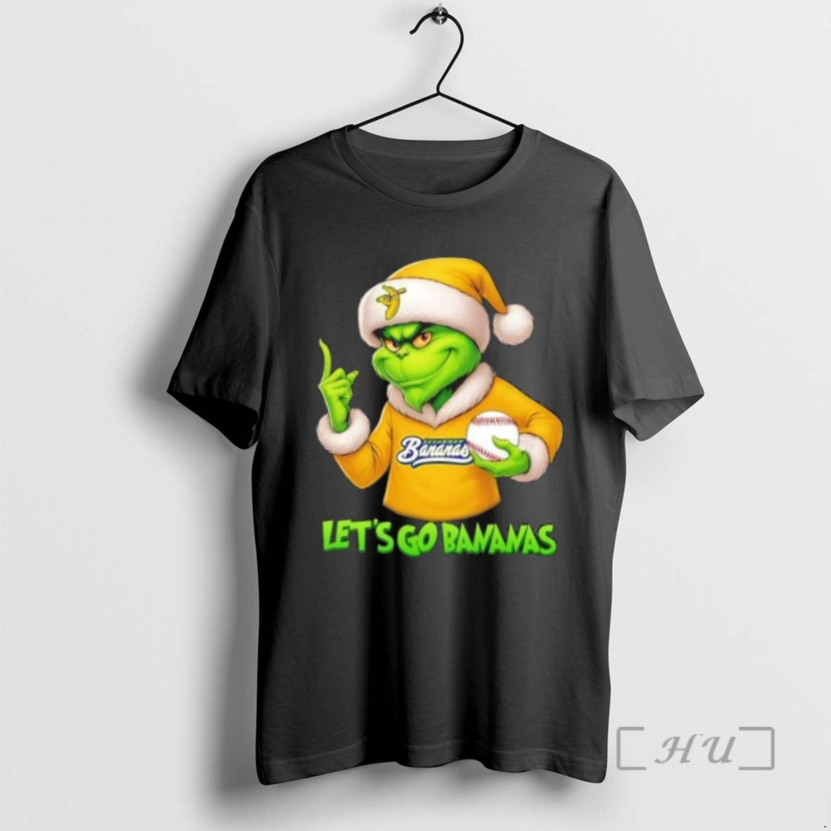 Officials Grinch Lets Go Savannah Bananas Baseball T Shirt Sweater
