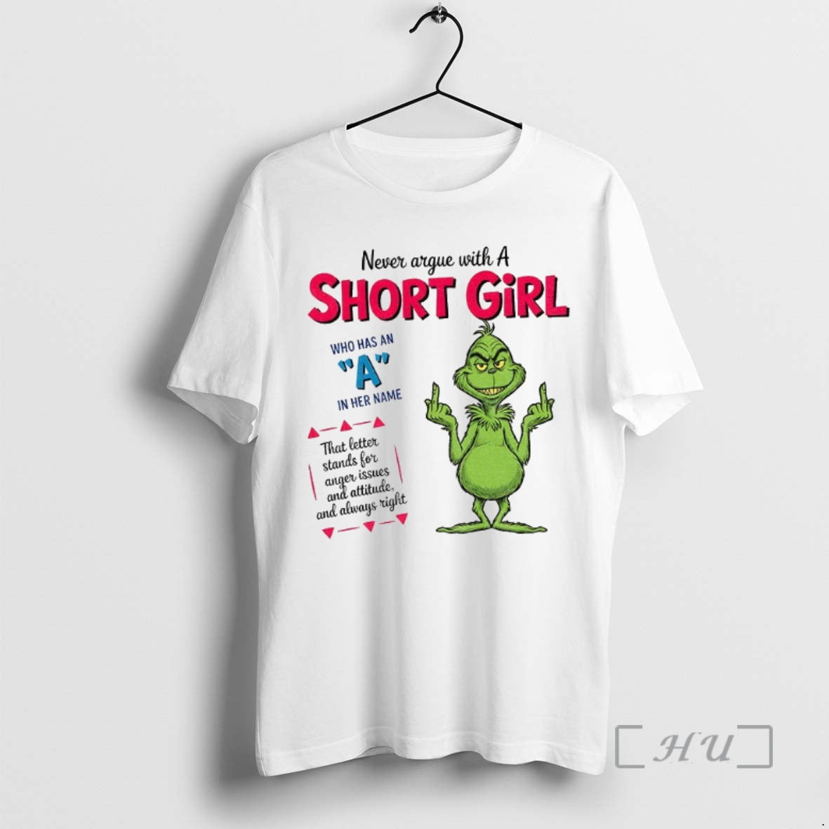 Officials Grinch Middle Finger Never Argue With A Short Girl Who Has An A In