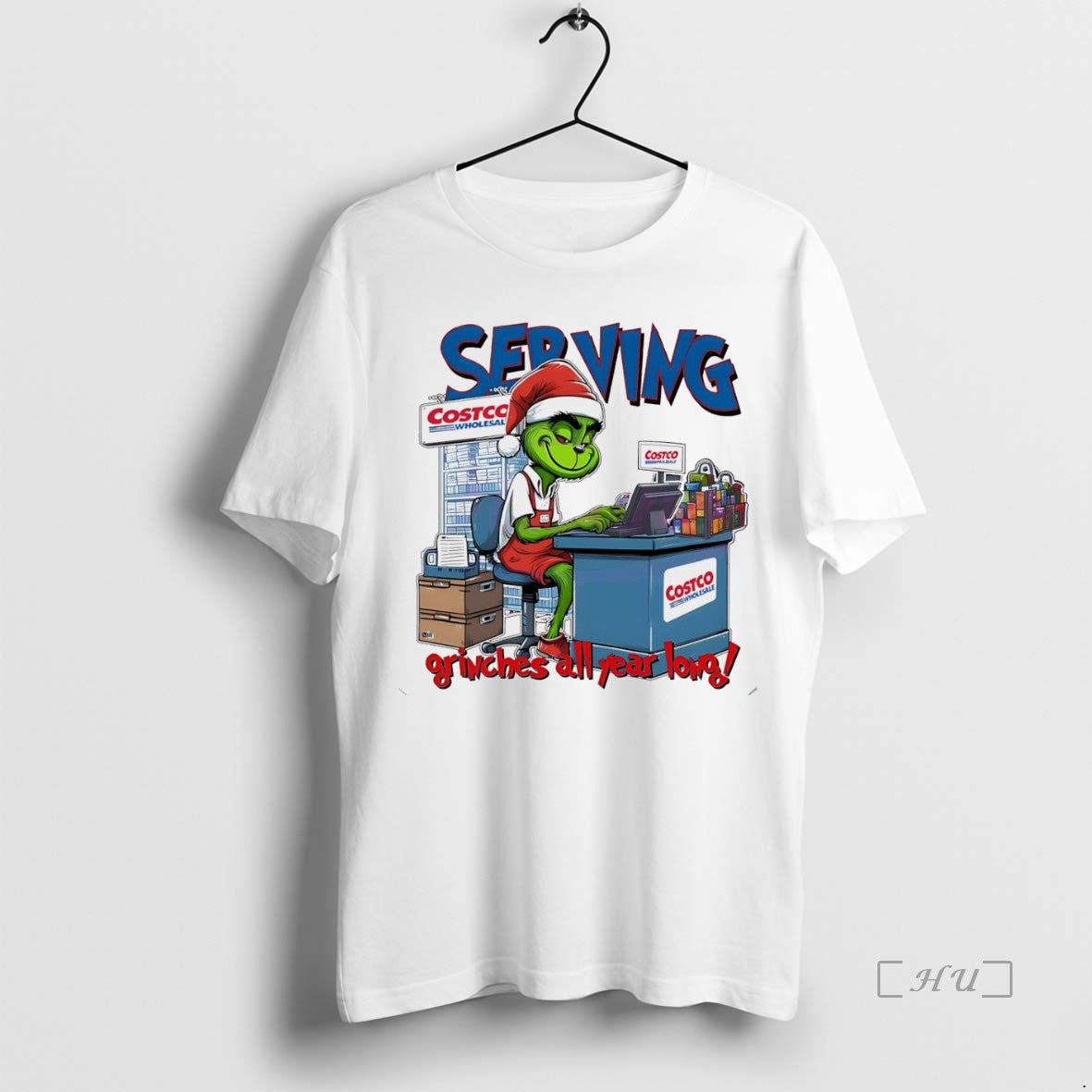 Officials Grinch Serving Grinches All Year Long Christmas Funny White