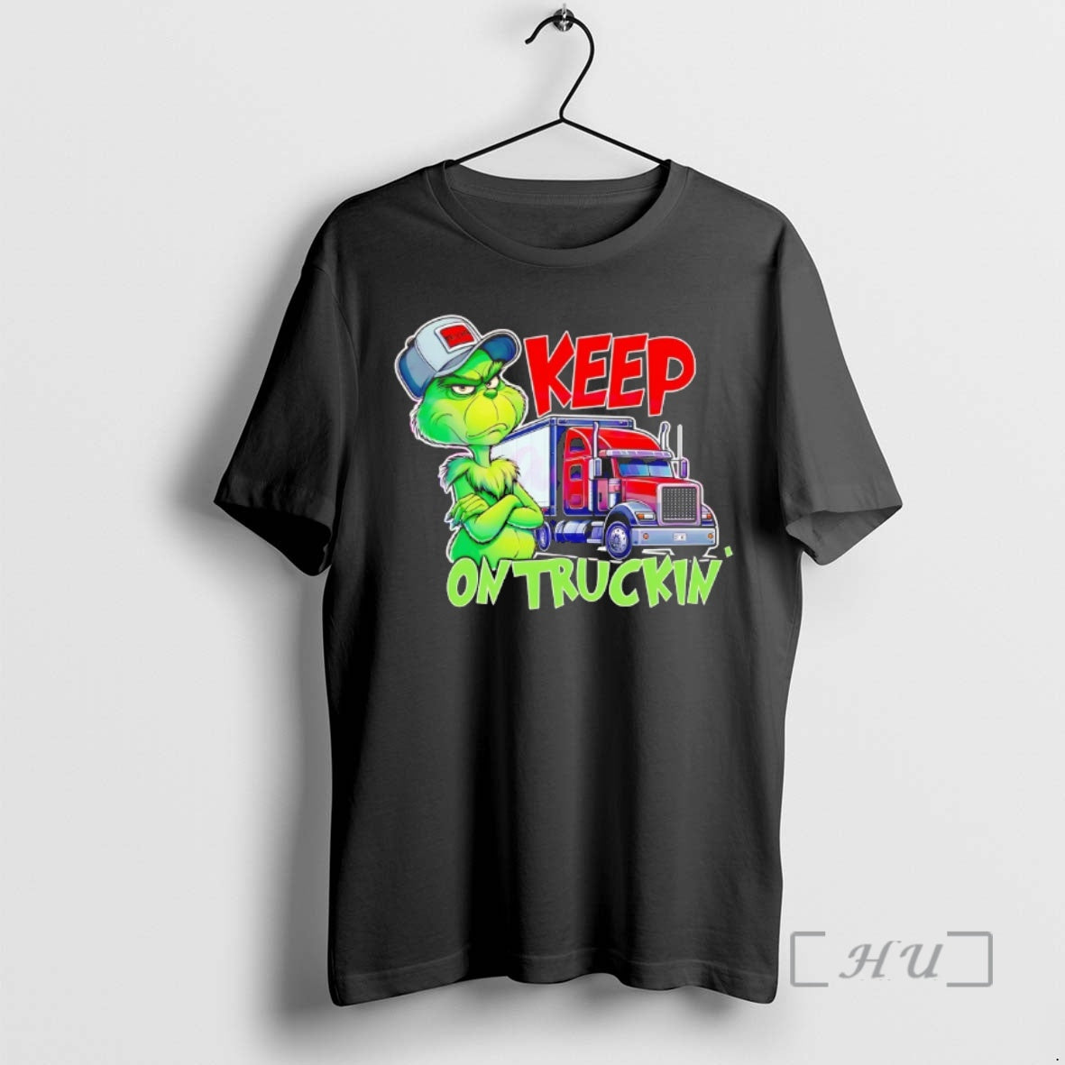Officials Grinch Truck Driver Keep On Truckin Christmas Premium T Shirt Sweater