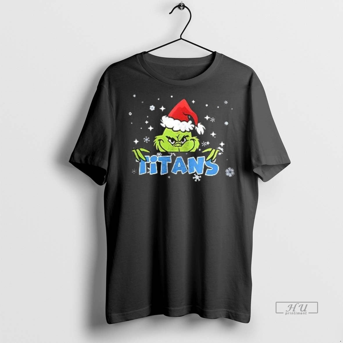 Officials Grinch With Santa Hat X Tennessee Titans Merry Christmas Premium Tee Shirt Sweater