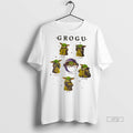 Officials Grogu Moods Graphic Happy Hungry Curious Sleepy Grumpy Force Premium Tee Shirt Sweater