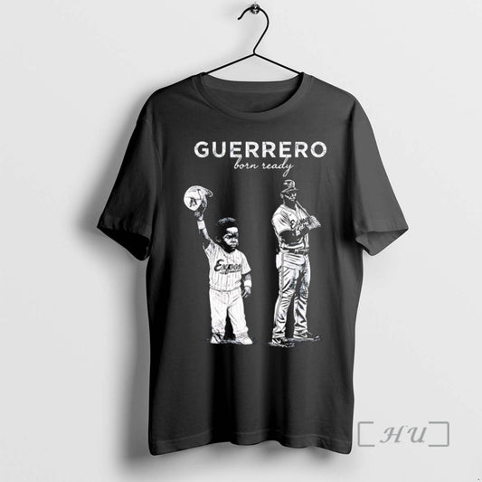 Officials Guerrero Born Ready Toronto Blue Jays Baseball Portrait Signature T Shirt Sweater