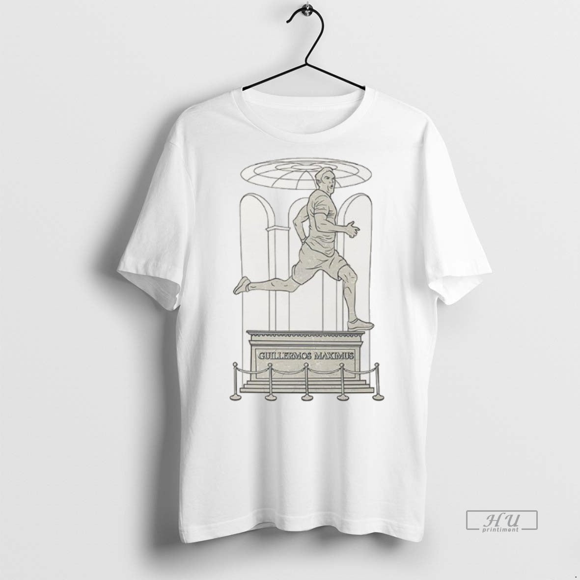 Officials Guillermos Maxiums Running Statue Meme Graphic Tee Shirt Sweater