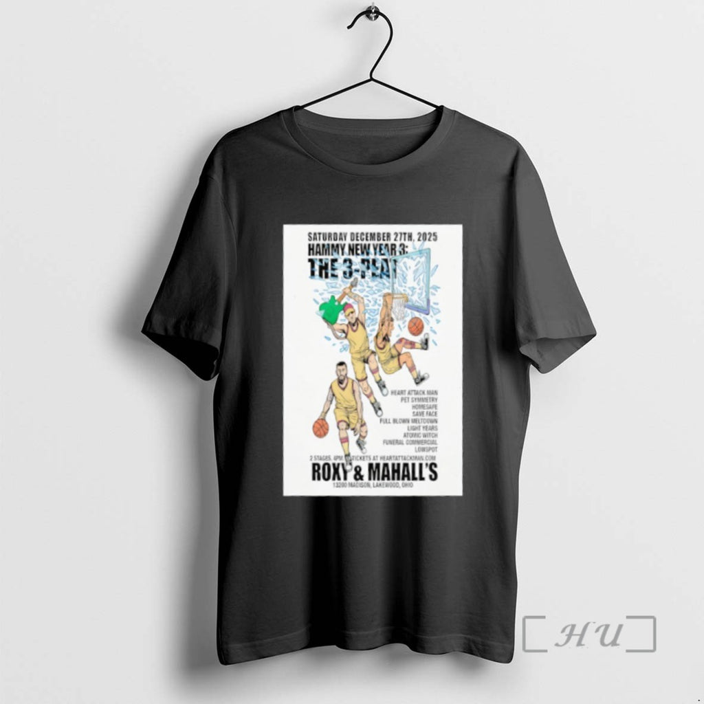 Officials Hammy New Year 3 The 3 Peat Lakewood Ohio Dec 27 2025 T Shirts