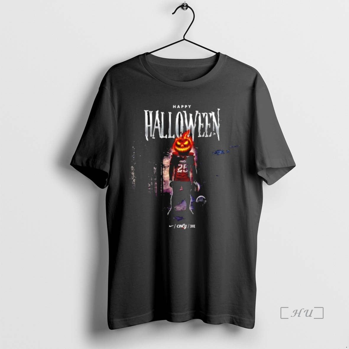 Officials Happy Halloween Cincinnati Bearcats Football Pumpkin Player Premium T Shirt Sweater