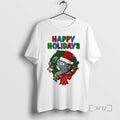 Officials Happy Holidays Max Velocity Santa Hat And Christmas Lights Premium T Shirt Sweater
